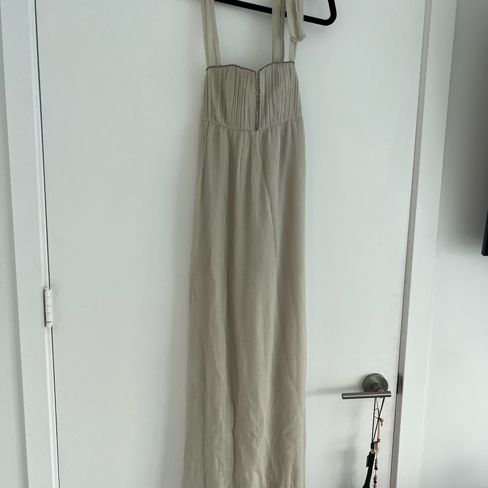 Alice and Olivia beaded halter gown